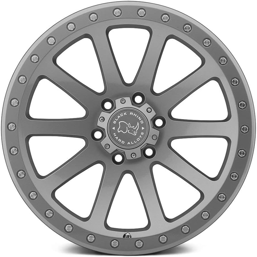 18X9 BLACK RHINO 'MINT' GRAPHITE GRAY WHEEL