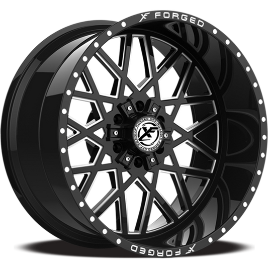 20X10 XFX ‘307’ GLOSS BLACK AND MILLED WHEEL